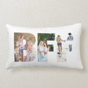 Rectangle Coussin de Collage de photos BFF