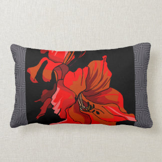Rectangle Coussin de conception florale