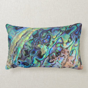 Rectangle Coussin de coquille de Paua abalone