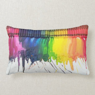 Rectangle Coussin de coussin de jet d'art de crayon fondu