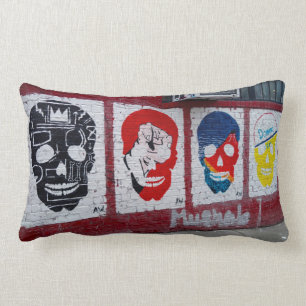 Rectangle Coussin de crânes de Streetart