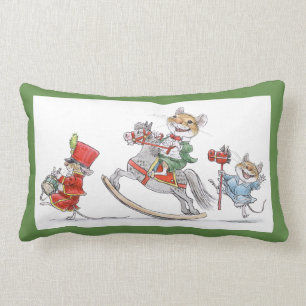 Rectangle Coussin de défilé de jouet de Noël