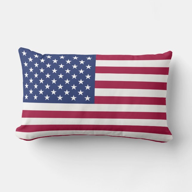 Rectangle Coussin de drapeau américain (Recto)