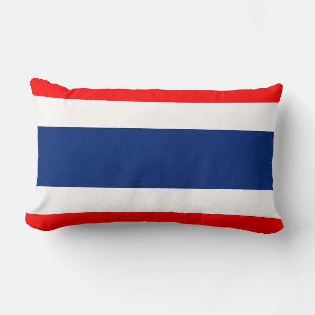 Rectangle coussin de drapeau de pays de la Thaïlande (Recto)