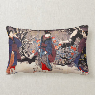 Rectangle Coussin de femmes de Kuniyoshi trois