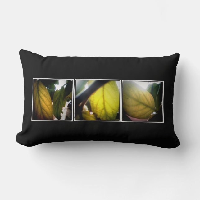 Rectangle coussin de feuille de l'instagram Lo-fi (Recto)