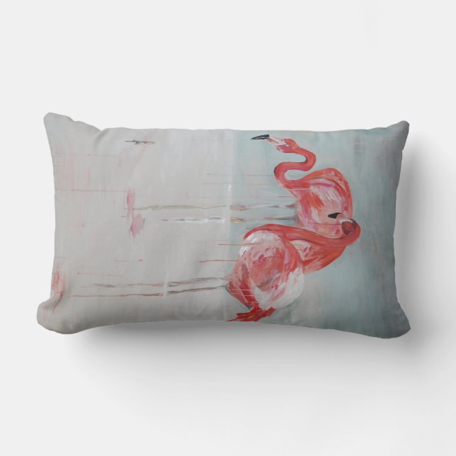 Rectangle Coussin de Flamant rose (Recto)