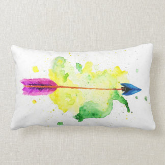 Rectangle Coussin de flèche d'aquarelle