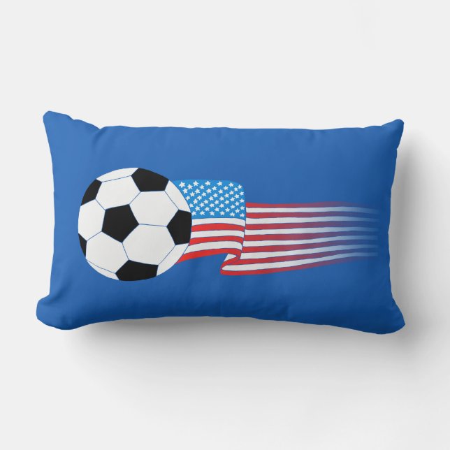 Rectangle Coussin de football : Marine américaine (Recto)