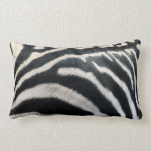 Rectangle Coussin de "fourrure" de zèbre