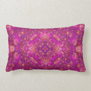 Rectangle Coussin de Fractually Fuschia