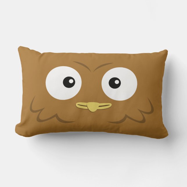 Rectangle Coussin de hibou de BBSS (21" x13") (Recto)