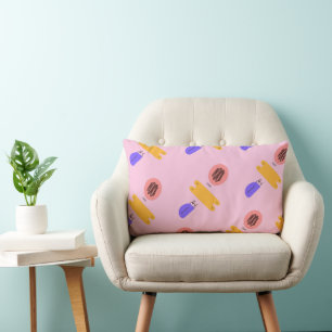 Rectangle Coussin de jet abstrait coloré