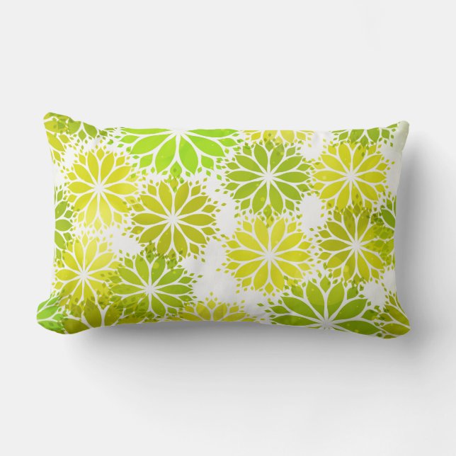 Rectangle Coussin de jet accent-Fleurs (Recto)