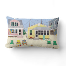 Coussin de jet de cottage de plage