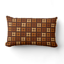 Coussin de jet de fleurs d'automne carrées