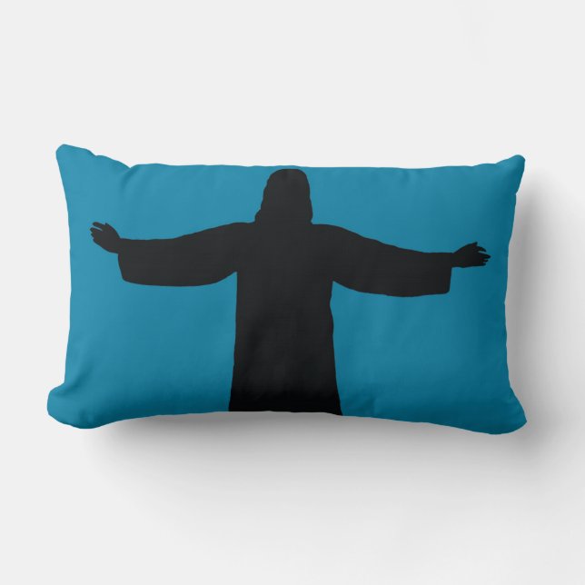 Rectangle Coussin de jet   jésus christ  (Recto)