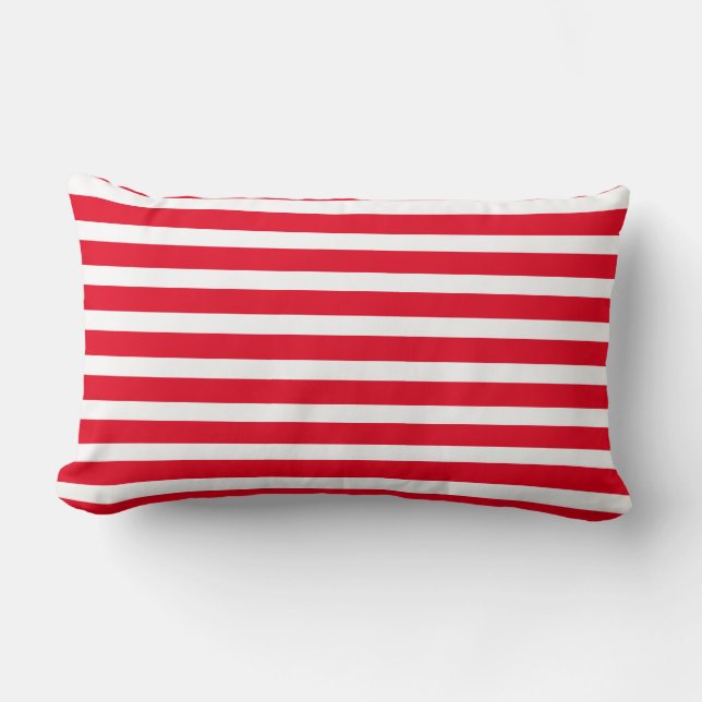 Rectangle Coussin de jet-rayures (Recto)