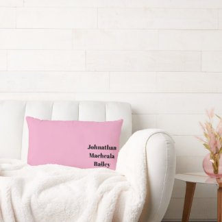 Rectangle Coussin de jet rose bébé