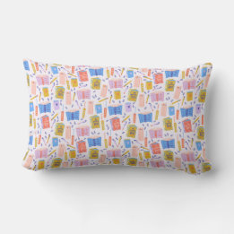 Rectangle Coussin de jeté pour amoureux de livres – Un chapi