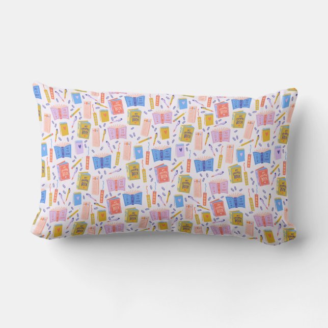 Rectangle Coussin de jeté pour amoureux de livres – Un chapi (Verso)