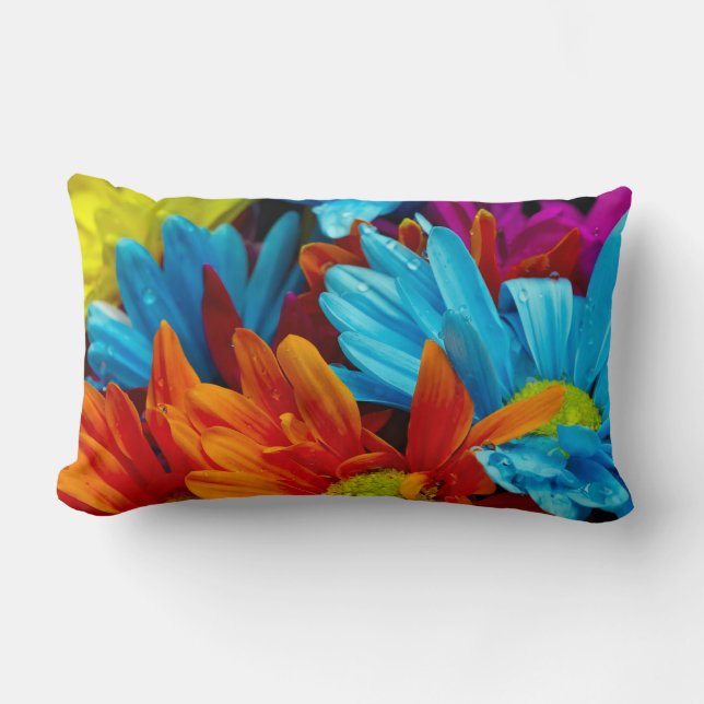Rectangle Coussin de jeton imprimé floral – Fleur élégante (Recto)