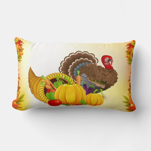 Rectangle Coussin de la Turquie de thanksgiving (Recto)