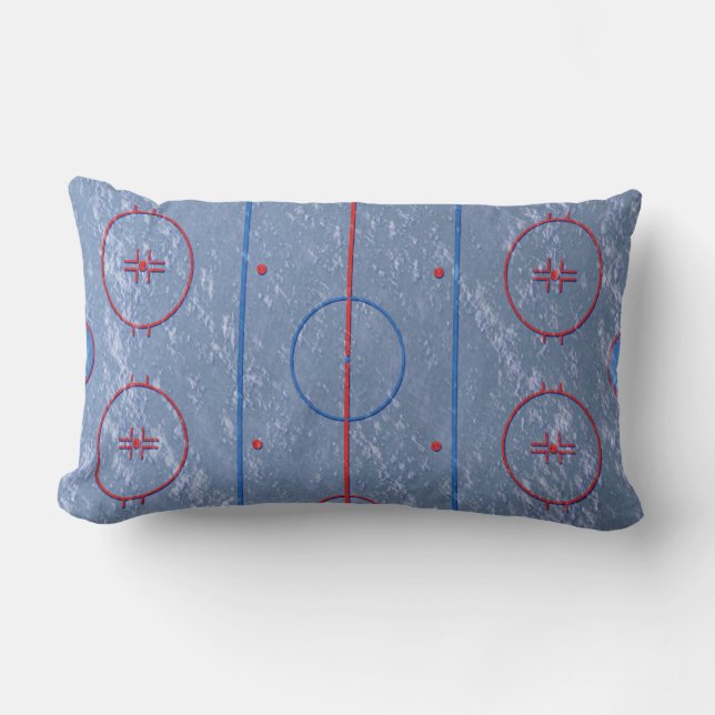 Rectangle Coussin de lancement de champ de patinoire (Recto)