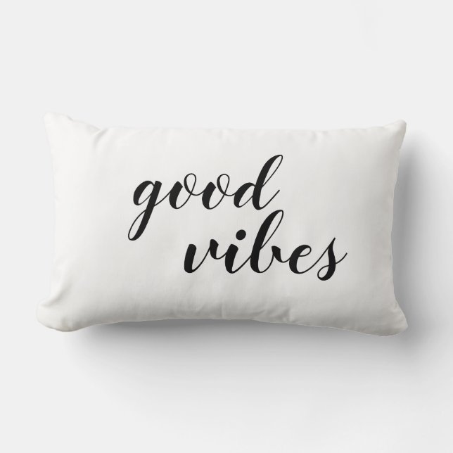Rectangle Coussin de lancer Good Vibes  (Recto)