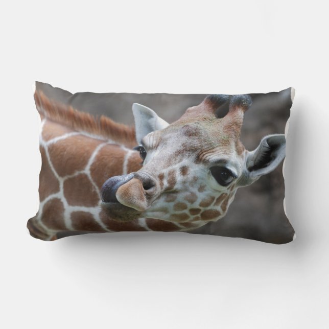 Rectangle Coussin de langue de girafe (Recto)