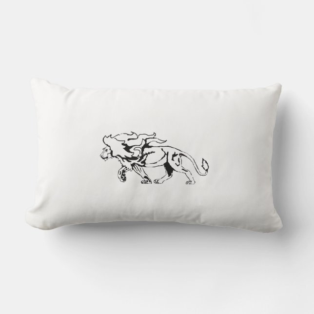 Rectangle Coussin de lion (Recto)