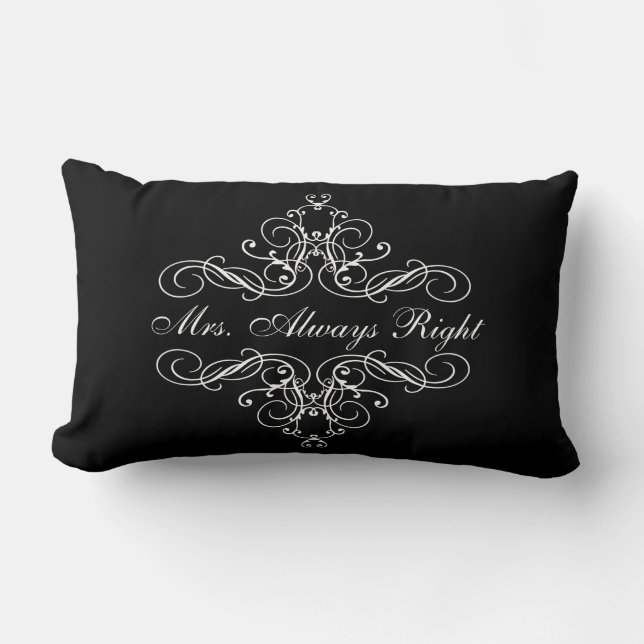 Rectangle Coussin de lit de Mme Always Right Elegant Boudoir (Recto)