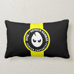 Rectangle Coussin de Lumbar banni mondial du mal-génie