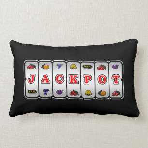 Rectangle Coussin de machine à sous de gros lot (inverse)