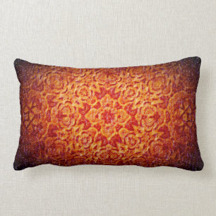 Rectangle Coussin de mandala "de tempête de neige d'un roug