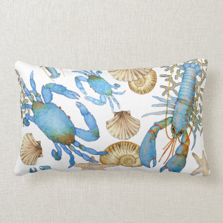 Rectangle Coussin de mélange de vie marine