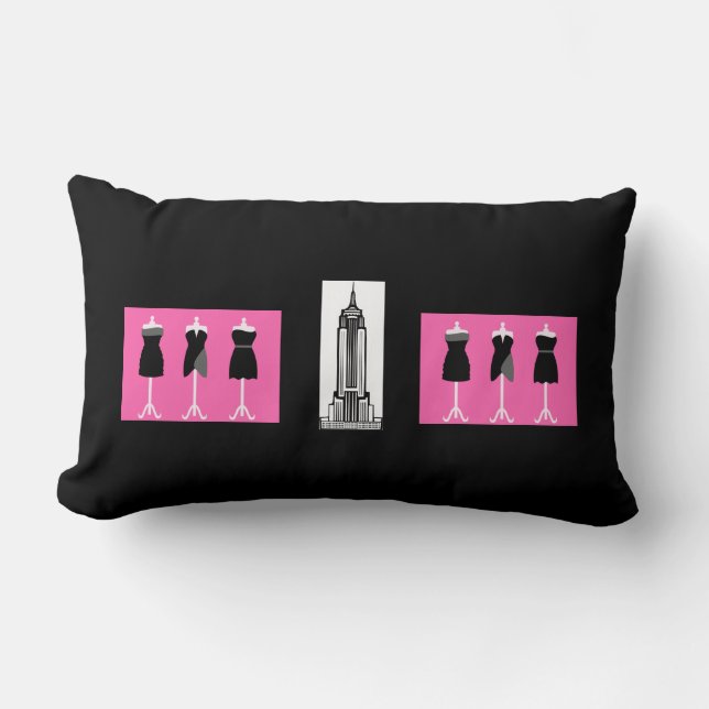 Rectangle Coussin de mode de New York (Recto)