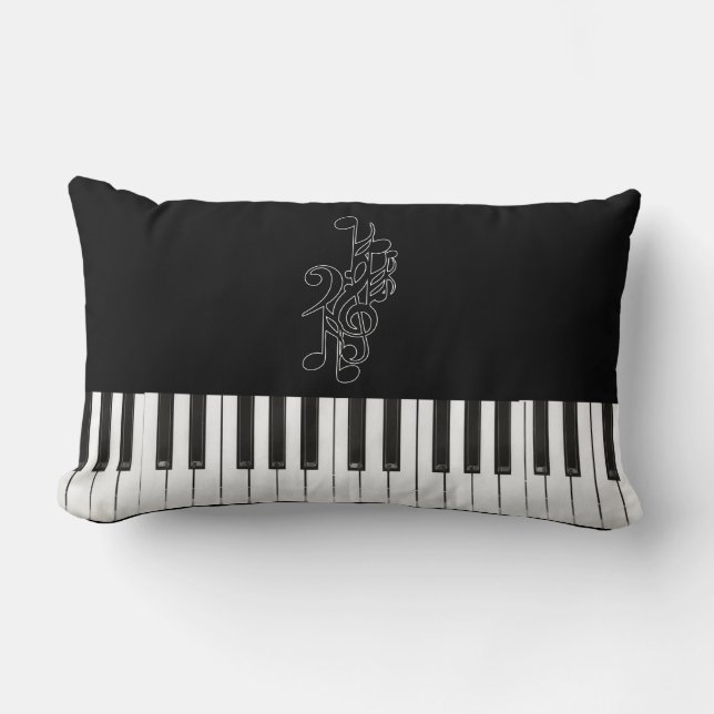 Rectangle Coussin de MoJo d'Américain de confiture de piano (Recto)
