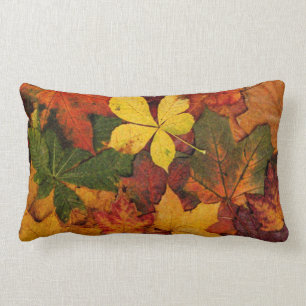 Rectangle Coussin de MoJo d'Américain de nature de feuille