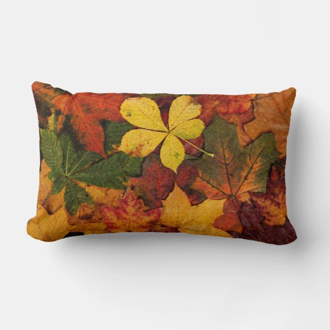 Rectangle Coussin de MoJo d'Américain de nature de feuille (Recto)