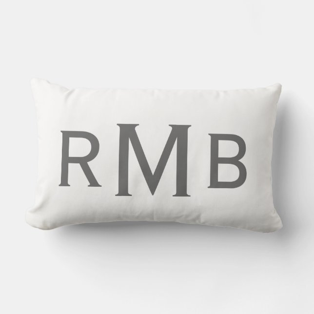 Rectangle Coussin de monogramme (Recto)