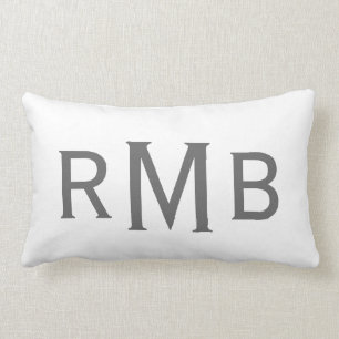 Rectangle Coussin de monogramme