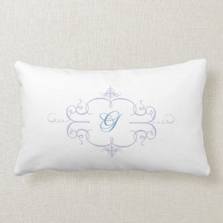 Rectangle Coussin de monogramme de la lettre G
