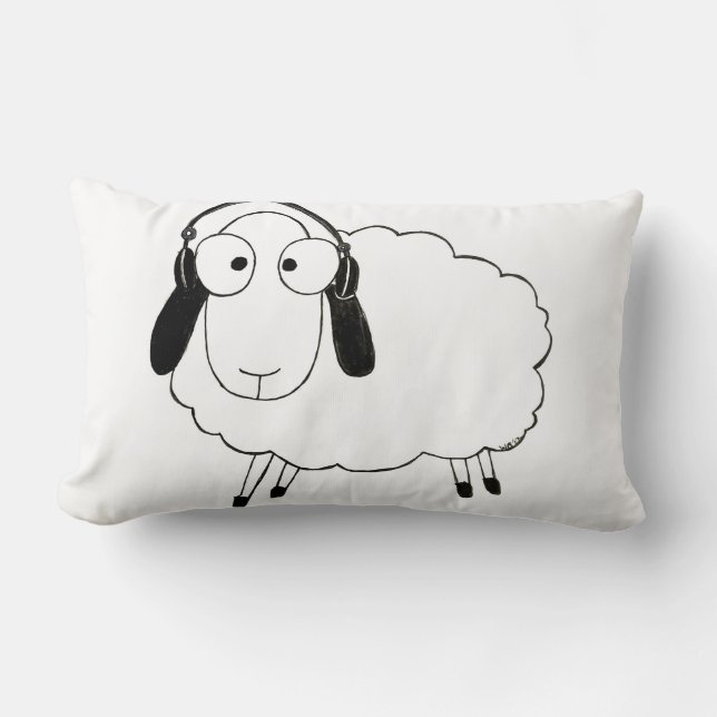 Rectangle Coussin de moutons (Recto)