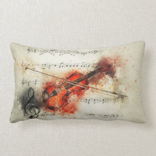 Rectangle Coussin de musique classique d'alto de violon