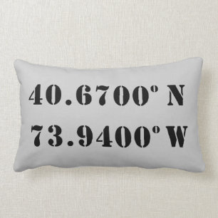 Rectangle coussin de New York City
