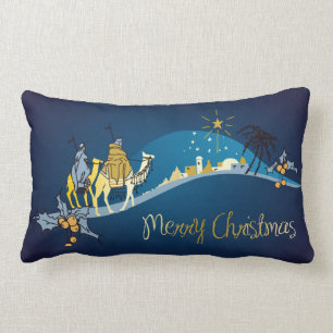 Rectangle Coussin de Noël de la Nativité