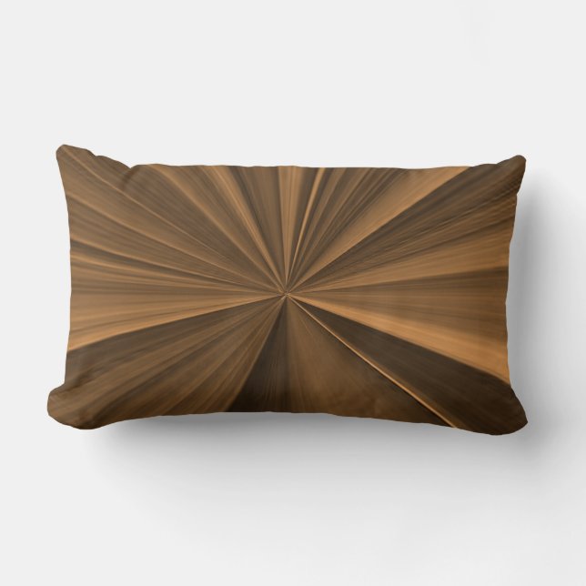 Rectangle Coussin de noeud de pincement de bronze et d'or (Recto)