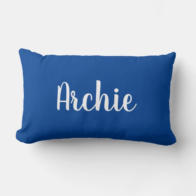 Rectangle Coussin de nom de marine (Recto)