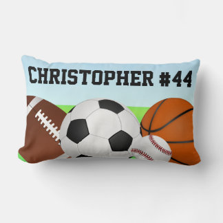 Rectangle Coussin de nom personnalisé All-Star Sports person